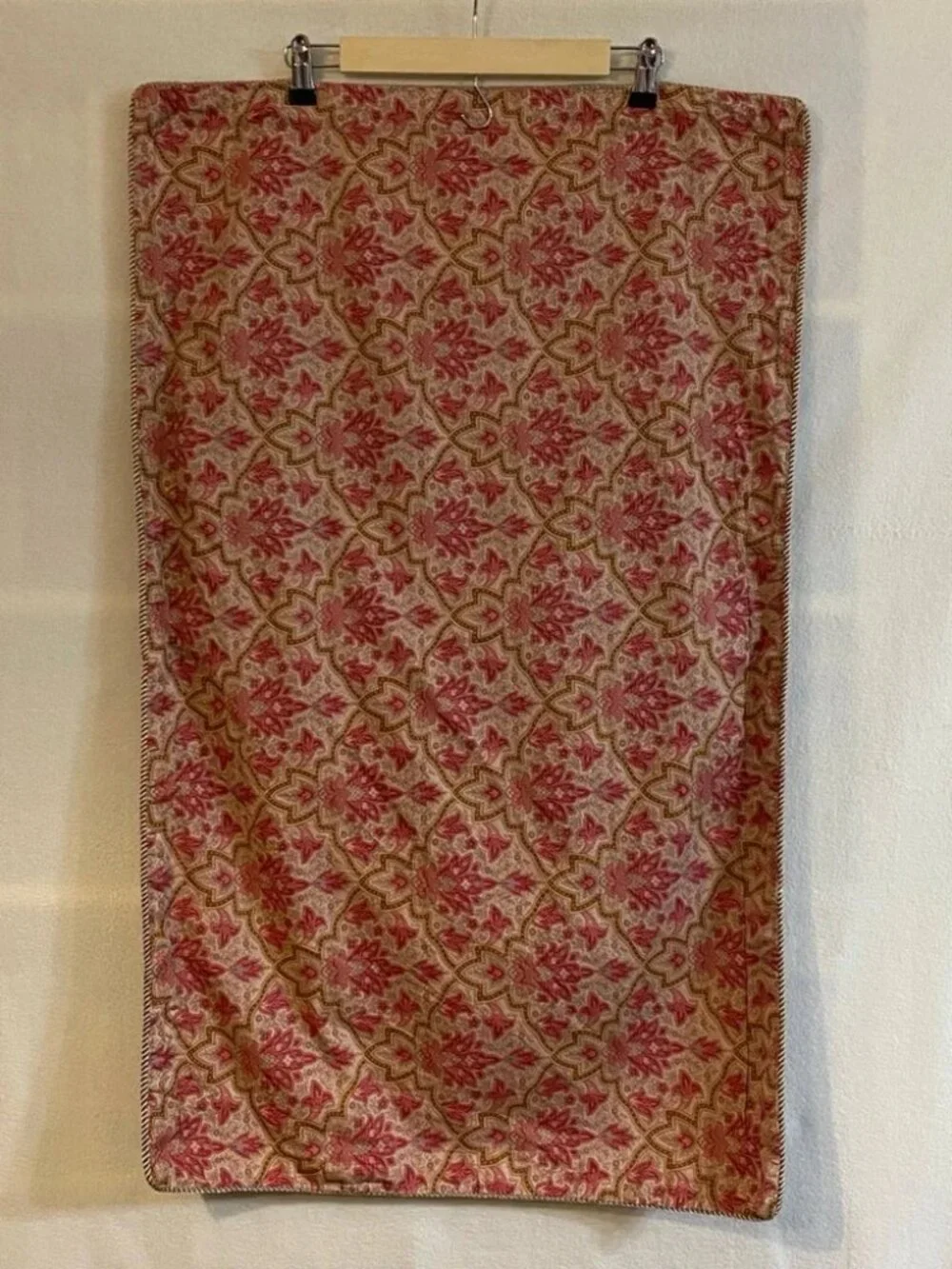Lauren Ralph Lauren Langham Briarleigh pink brown paisley 100% cotton King sham